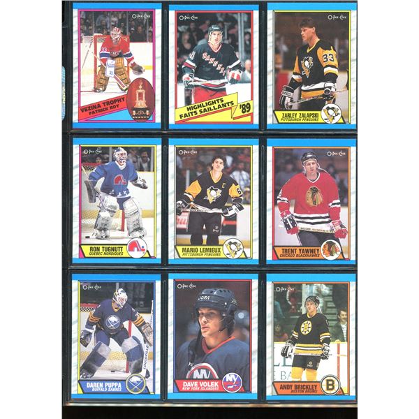 1989-90 OPC O-Pee-Chee Lot Of 9 Vintage Cards Various Teams & Players