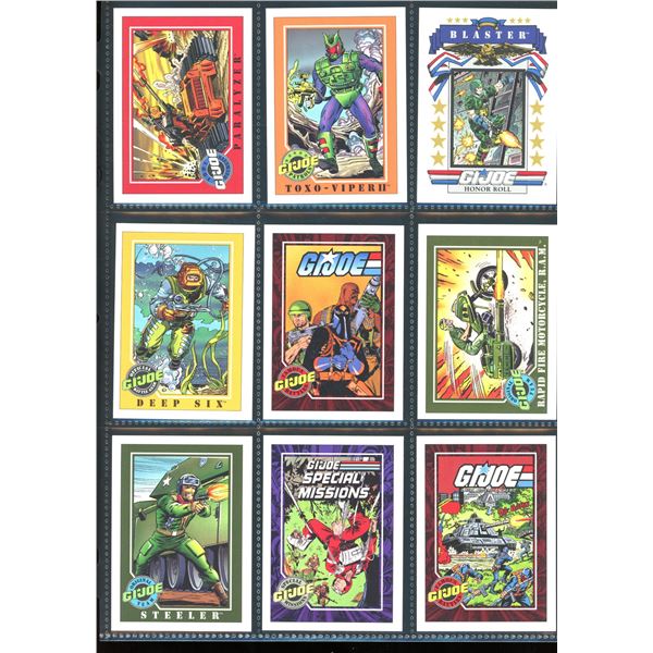 Lot of 9 Various GI JOE Collector Cards