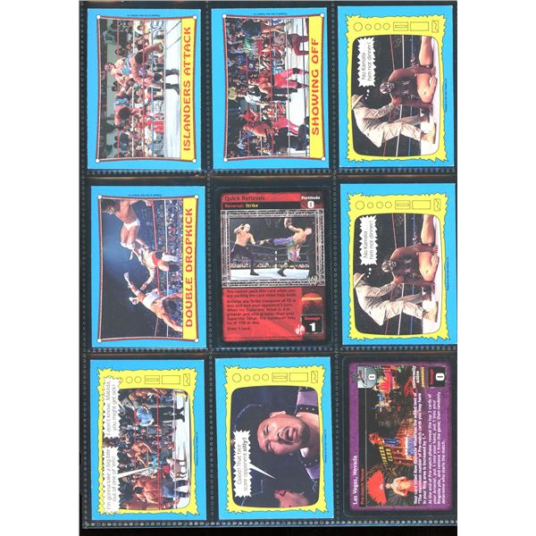 Lot of 9 Various Wrestling Collector Cards
