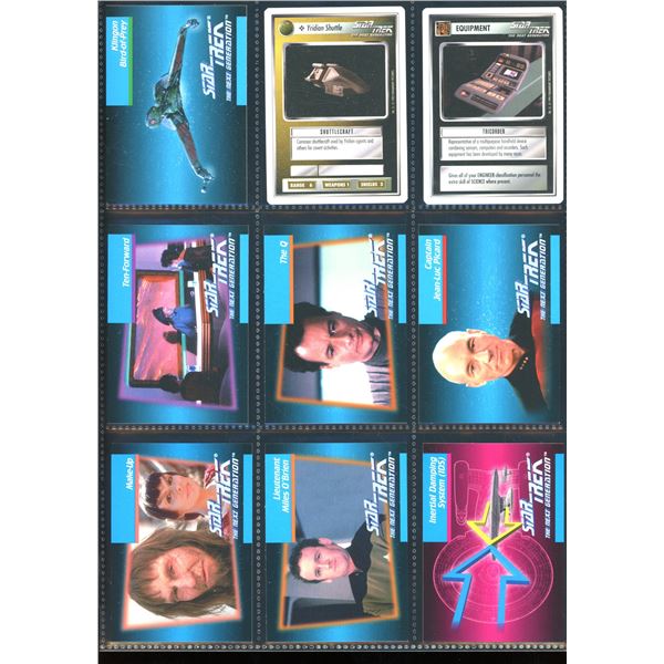 Lot Of 9 Various Star Trek Collector Cards