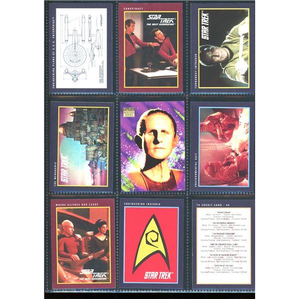 Lot Of 9 Various Star Trek Collector Cards