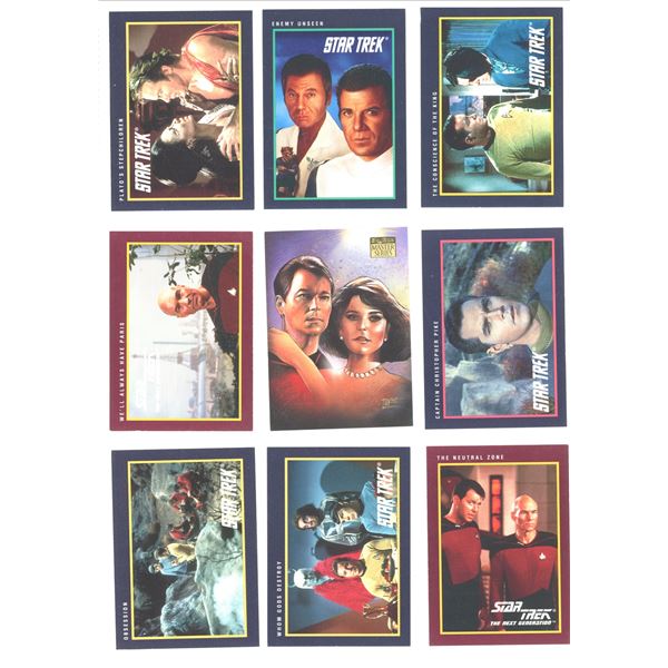 Lot Of 9 Various Star Trek Collector Cards