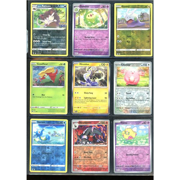Lot Of 9 Various Foil Pokemon Cards