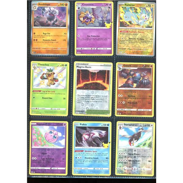 Lot Of 9 Various Foil Pokemon Cards