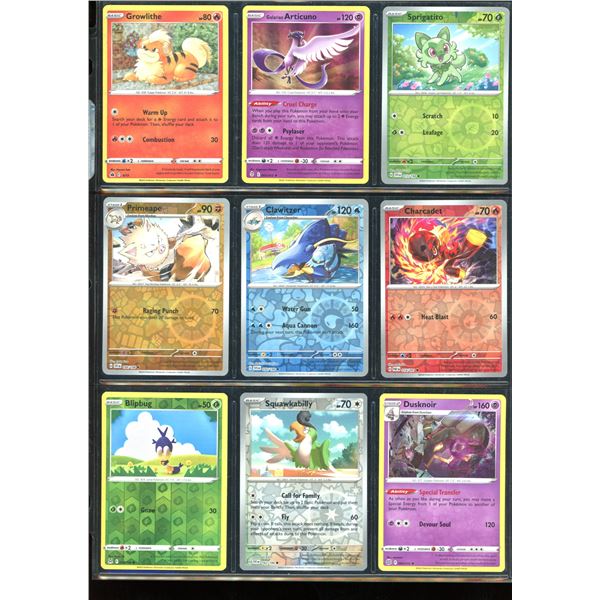 Lot Of 9 Various Foil Pokemon Cards