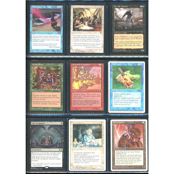Lot Of 9 Various Magic The Gathering Cards Various Sets & Colors