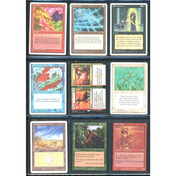 Lot Of 9 Various Magic The Gathering Cards Various Sets & Colors