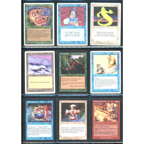 Lot Of 9 Various Magic The Gathering Cards Various Sets & Colors