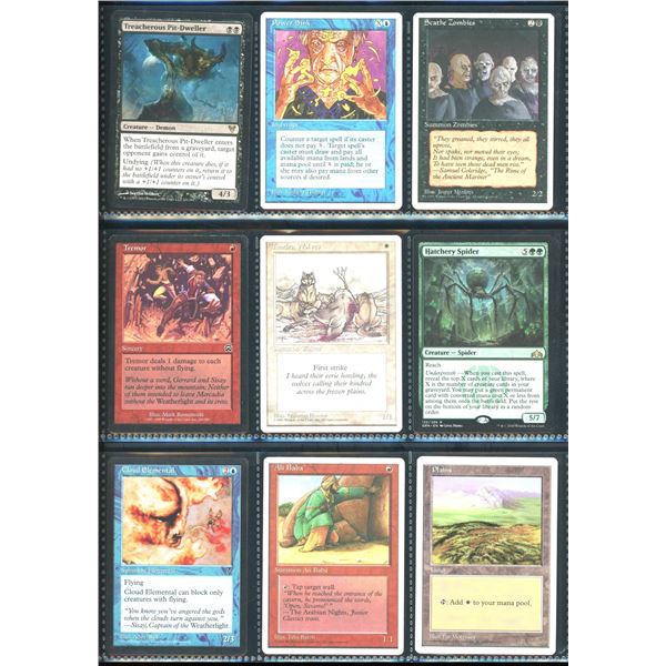 Lot Of 9 Various Magic The Gathering Cards Various Sets & Colors