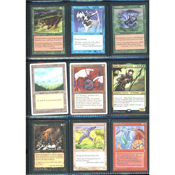 Lot Of 9 Various Magic The Gathering Cards Various Sets & Colors