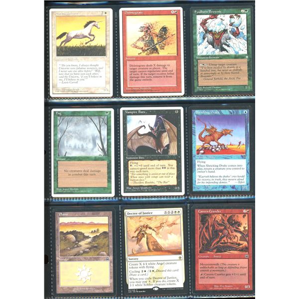 Lot Of 9 Various Magic The Gathering Cards Various Sets & Colors