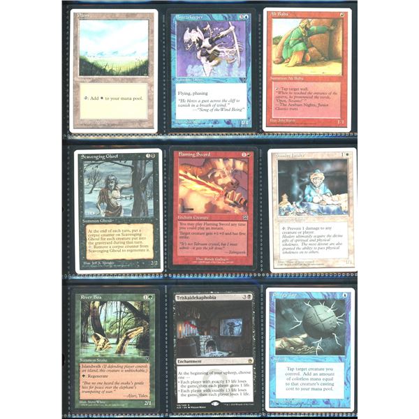 Lot Of 9 Various Magic The Gathering Cards Various Sets & Colors