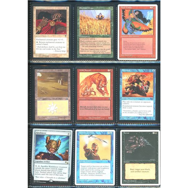 Lot Of 9 Various Magic The Gathering Cards Various Sets & Colors