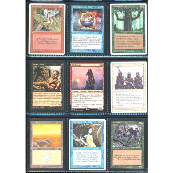 Lot Of 9 Various Magic The Gathering Cards Various Sets & Colors
