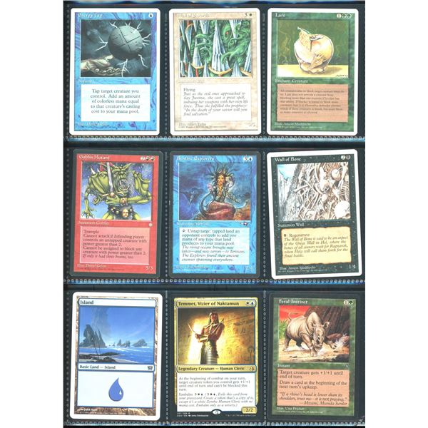 Lot Of 9 Various Magic The Gathering Cards Various Sets & Colors
