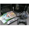 Image 2 : 2 Sony PlayStation 3 PS3 Consoles With Games, Controller Cords & Remote