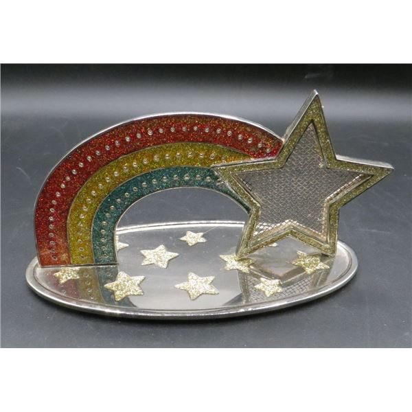 Vintage Metal Rainbow & Star Earring Holder