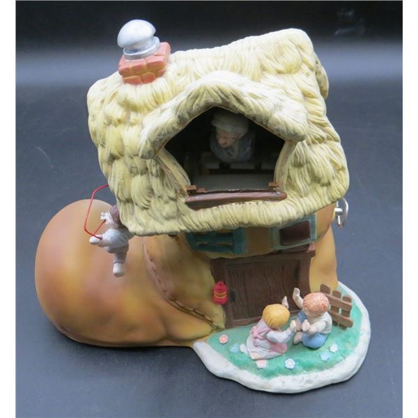 Enesco Woman in the Shoe "It's a small world" Music Box