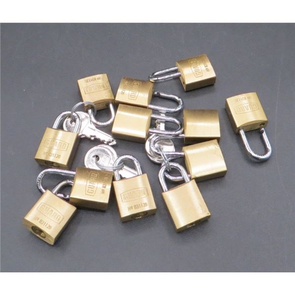 Lot Of 10 Mini Locks With Keys