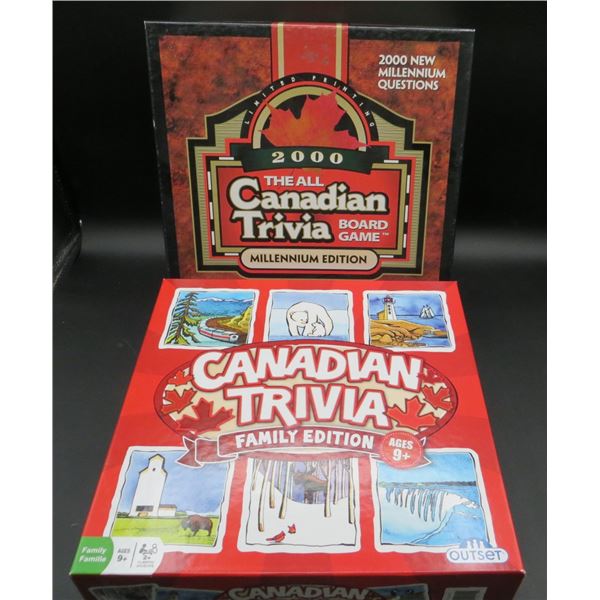 2 Canadian Trivia Board Games