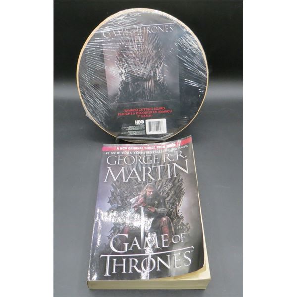 New Game Of Thrones Bamboo Cutting Board & Game Of Thrones Book
