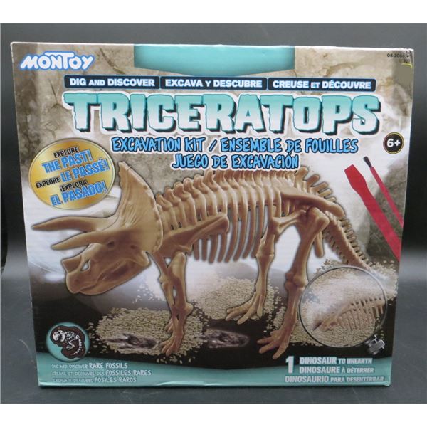 New Dinosaur Excavation Kit Triceratops