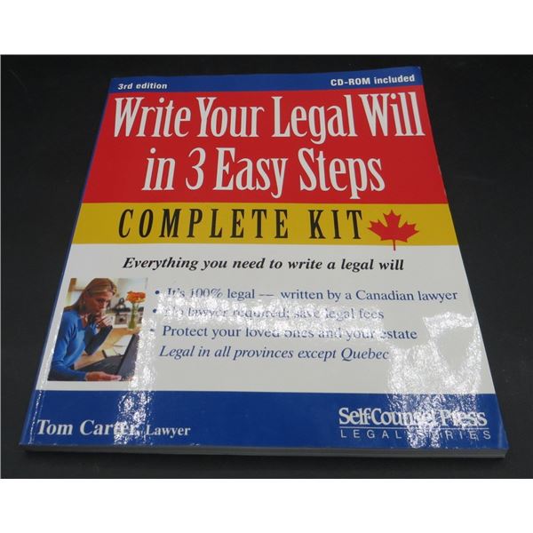 New Write Your Legal Will Book