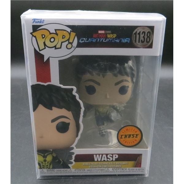 New Funko Pop Marvel Ant-Man Wasp Quantumania CHASE Edition #1138 With Soft Protector BV $35