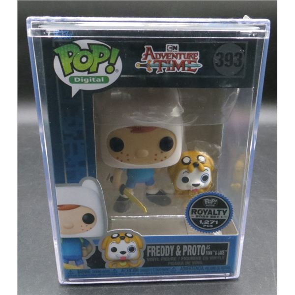 New Funko Pop NFT Adventure Time Freddy & Proto as Finn & Jake Limited /1271 With Hard Case BV $225