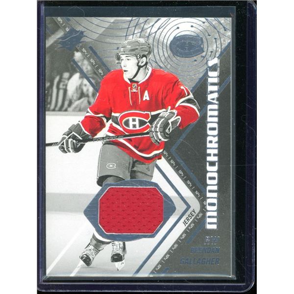 2015-16 SPx Monochromatics #MBG Brendan Gallagher