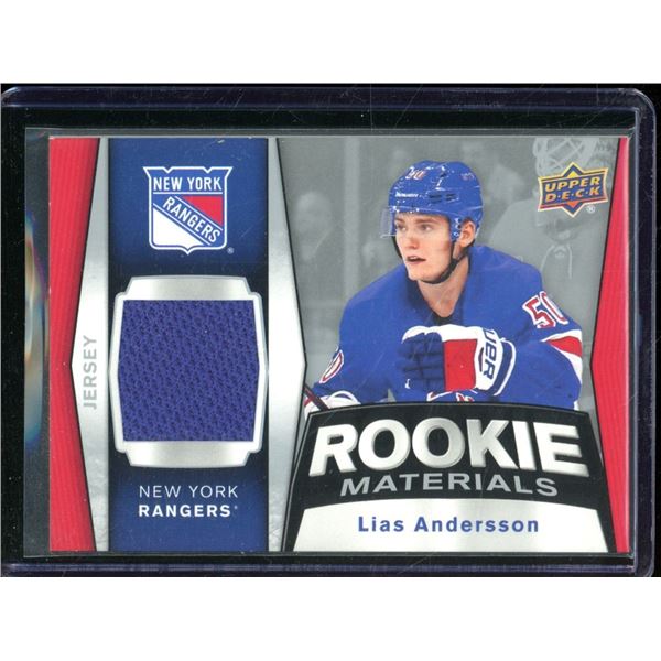 2018-19 Upper Deck Rookie Materials #RMLA Lias Andersson