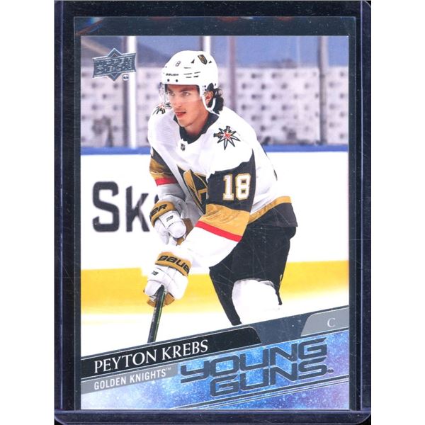 2020-21 Upper Deck #239 Peyton Krebs YG RC BV $35