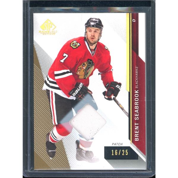 2014-15 SP Game Used Gold Spectrum Materials #96 Brent Seabrook 16/25