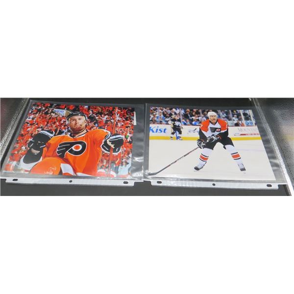 2 NHL 8x10 photos Jeff Carter Philadelphia Flyers