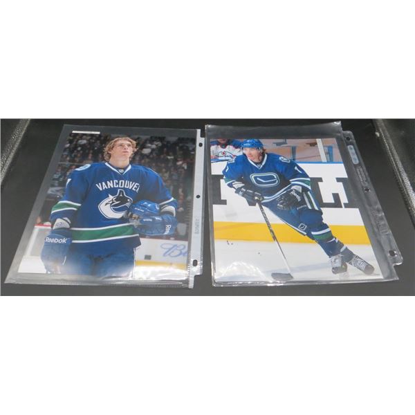 2 Vancouver Canucks 8x10 NHL Photos David Booth