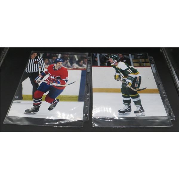 2 NHL 8x10 photos Keith Acton Montreal Canadiens & Minnesota North Stars