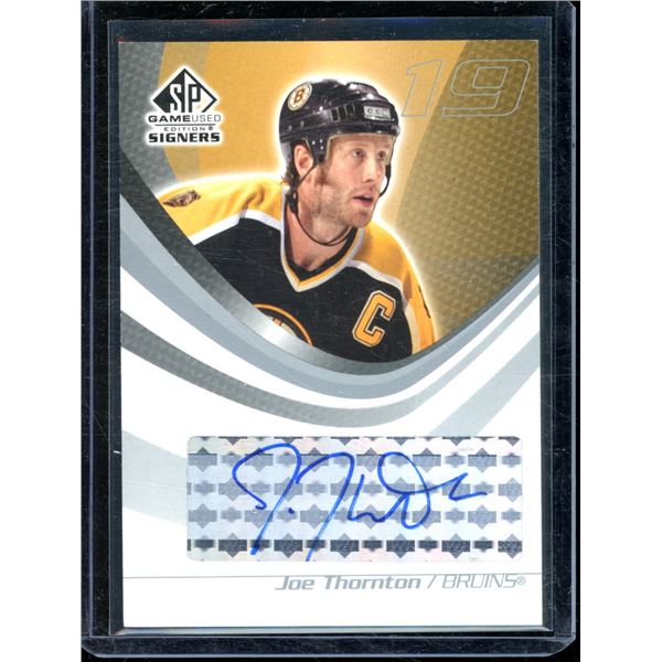 2003-04 SP Game Used Signers #SPSJT Joe Thornton BV $35