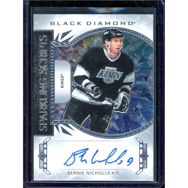2019-20 Black Diamond Sparkling Scripts #SCBN Bernie Nicholls BV $30