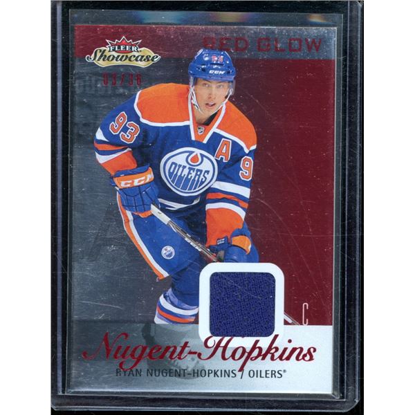 2013-14 Fleer Showcase Red Glow #30 Ryan Nugent-Hopkins JSY 3/36