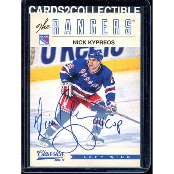 2012-13 Classics Signatures Autographs #59 Nick Kypreos