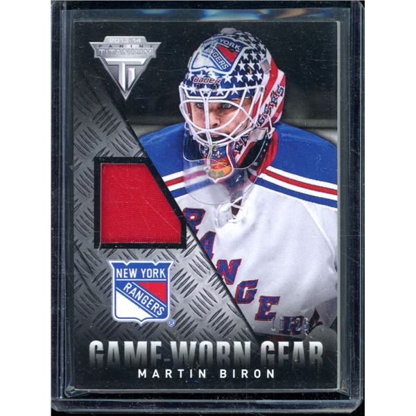 2013-14 Panini Titanium Game Worn Gear Patch #GGMBI Martin Biron 18/25