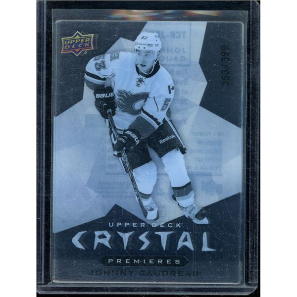 2014-15 Upper Deck Trilogy Crystal #TCRJG1 Johnny Gaudreau 353/399 BV $35