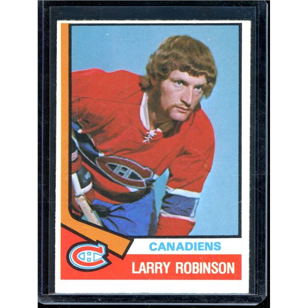 1974-75 O-Pee-Chee #280 Larry Robinson BV $50