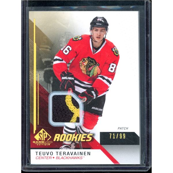 2014-15 SP Game Used Gold Spectrum Materials #156 Teuvo Teravainen 71/99