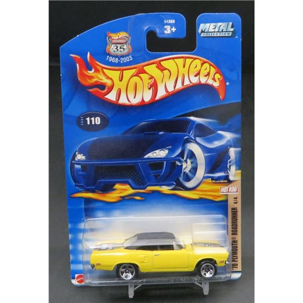 2002 Hot Wheels '70 Plymouth Roadrunner Yellow