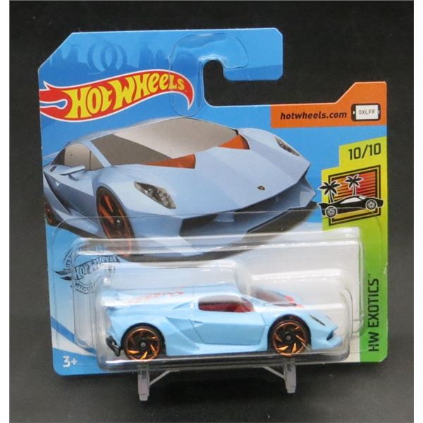 2018 Hot Wheels HW Exotics Lamborghini Sesto Elemento Baby Blue
