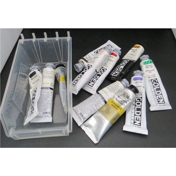 Lot Of Acrylic Paints Various Colours