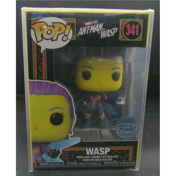 Funko Pop Marvel Wasp Black Light #341 With Soft Protector