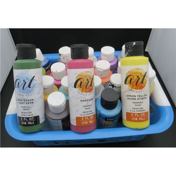 Lot Of Crafters Acrylic Paints Various Colours