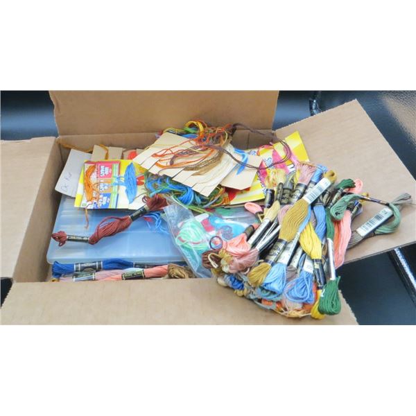 Large Estate Lot Of Embroidery Thread Many New